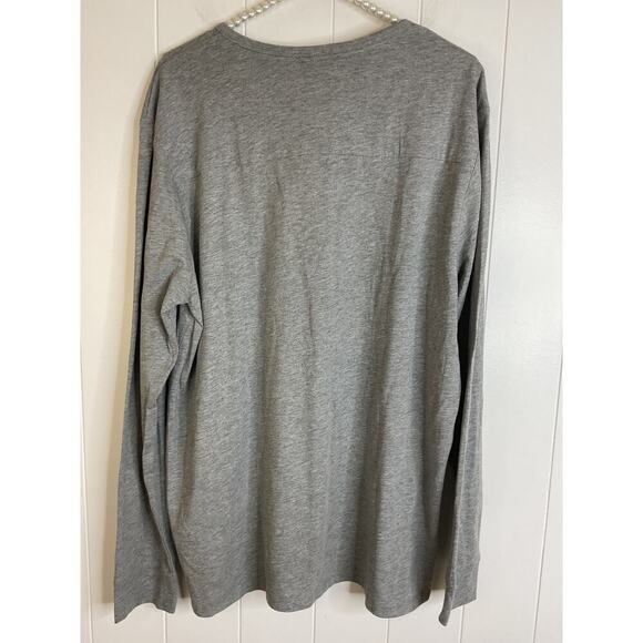 Onia Miles Long Sleeve Henley Gray Men's Shirt Size Large NWT - Picture 6 of 7
